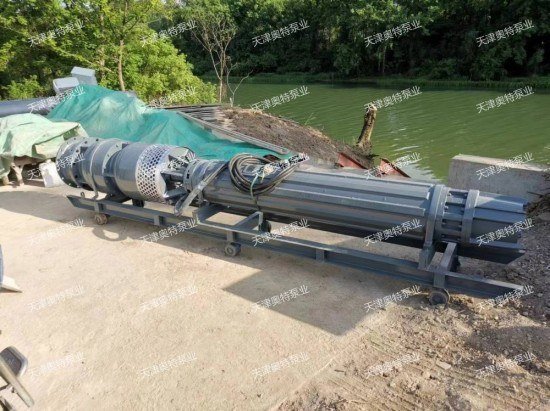 带轮斜式安装潜水泵
